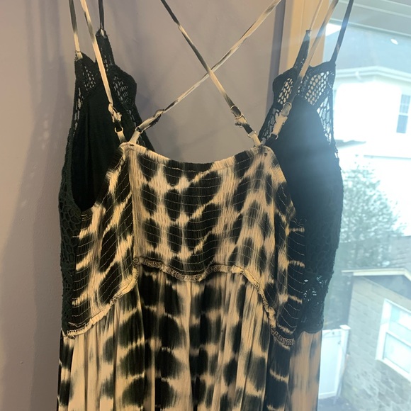 Boho blue tie dye dress, size large (fits 8-10) - Picture 13 of 16